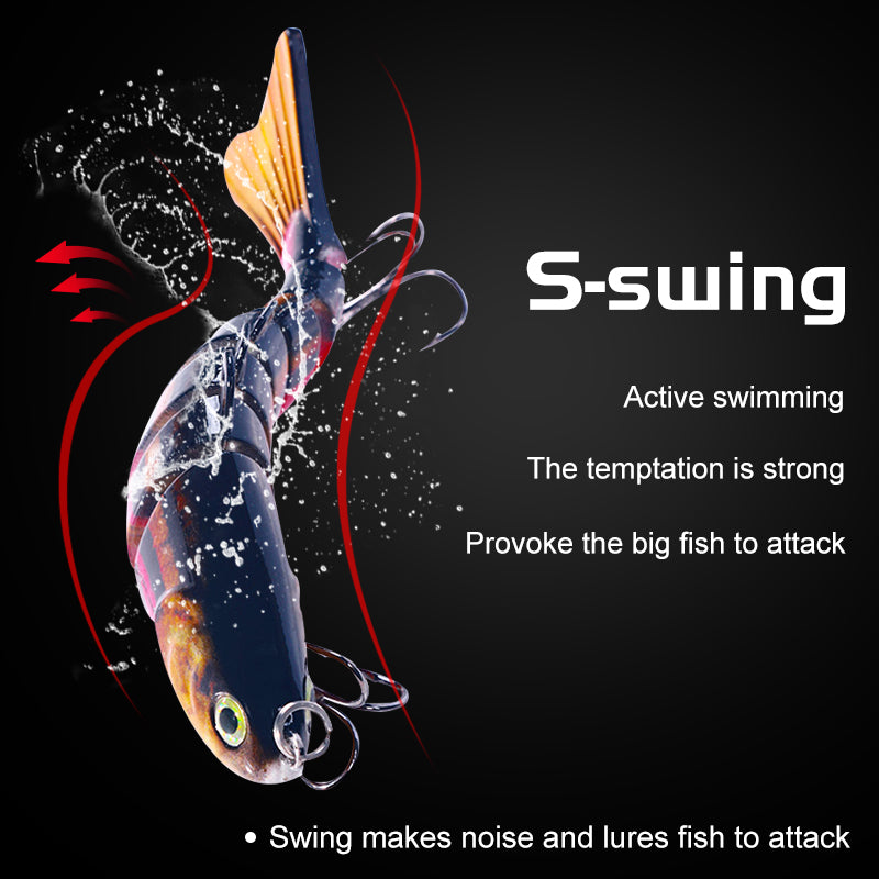 9.7CM 14.5G 7-Segments Multi Jointed Bait