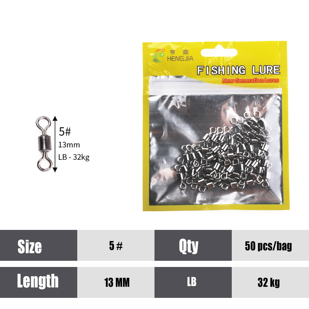Ball Bearing Swivels Connector High Strength Stainless Steel Solid Welded Rings