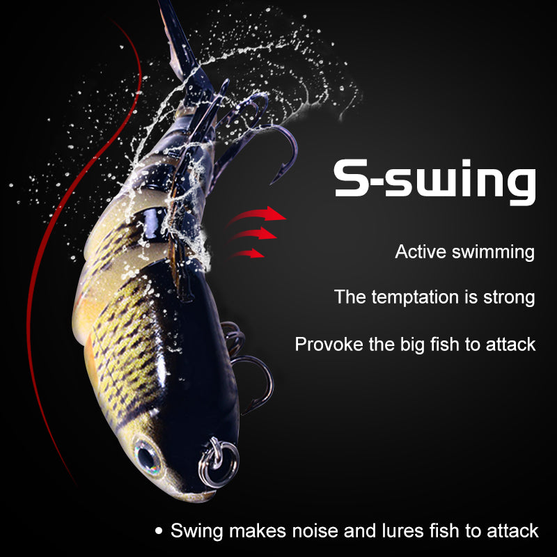 8CM 15G 6-Segments Multi Jointed Bait