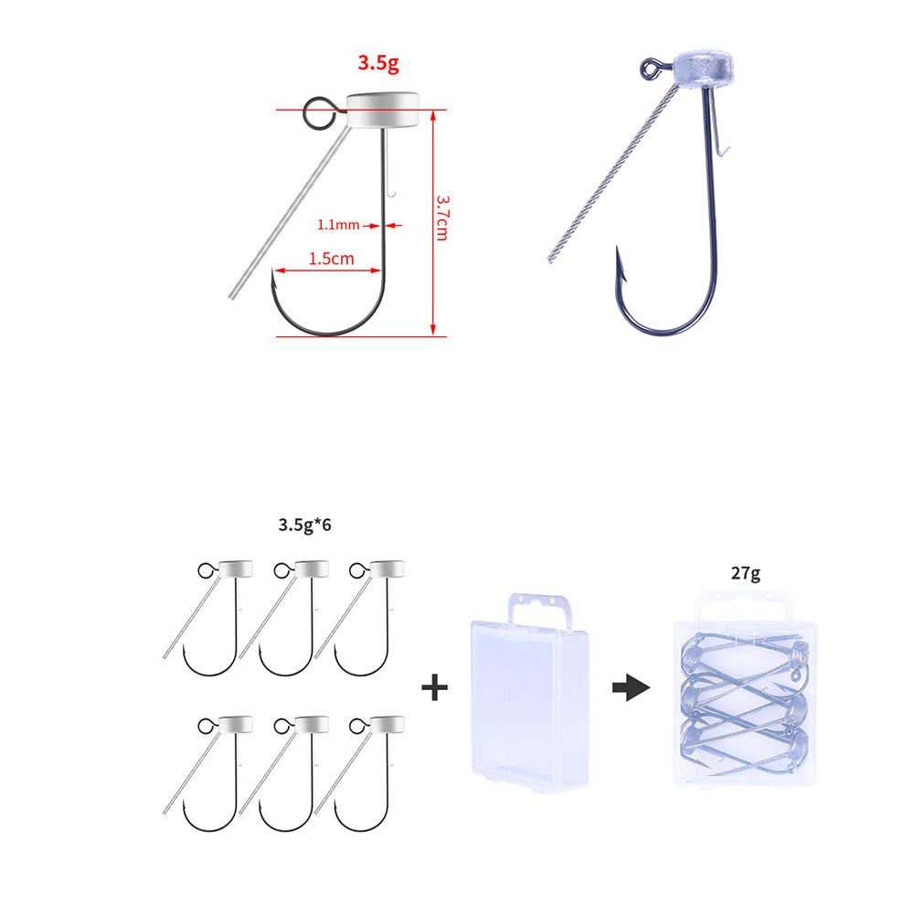 Jig Head Hook Mix Color