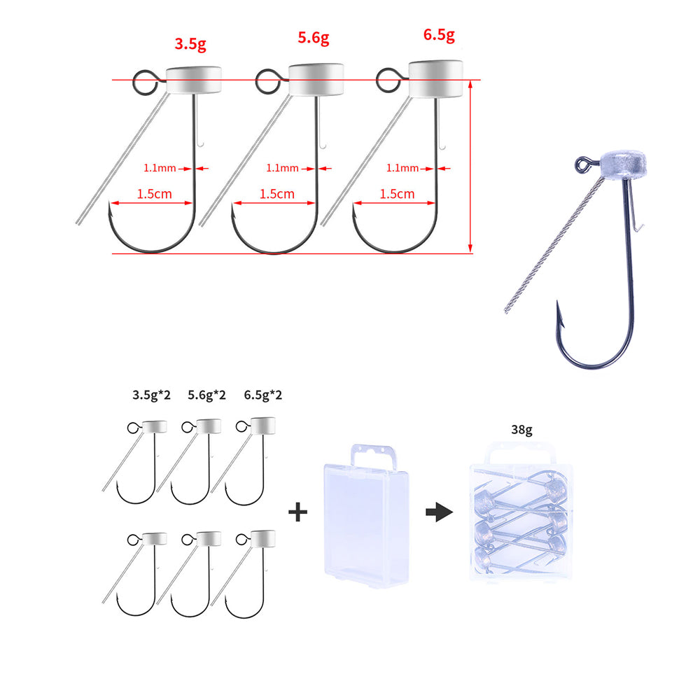 Jig Head Hook Mix Color