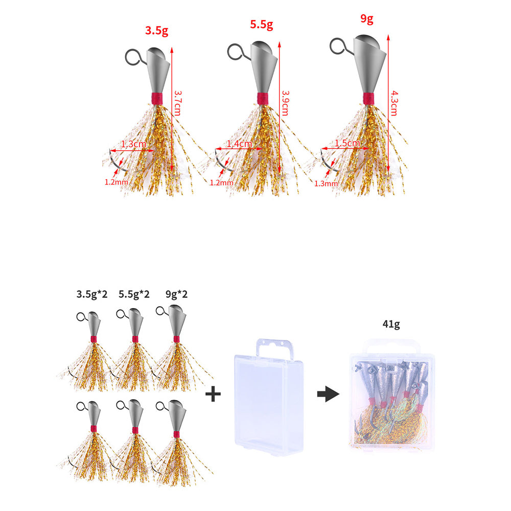 Jig Head Hook Mix Color