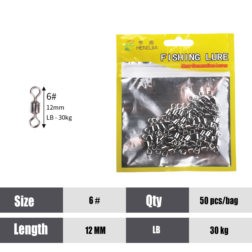 Ball Bearing Swivels Connector High Strength Stainless Steel Solid Welded Rings
