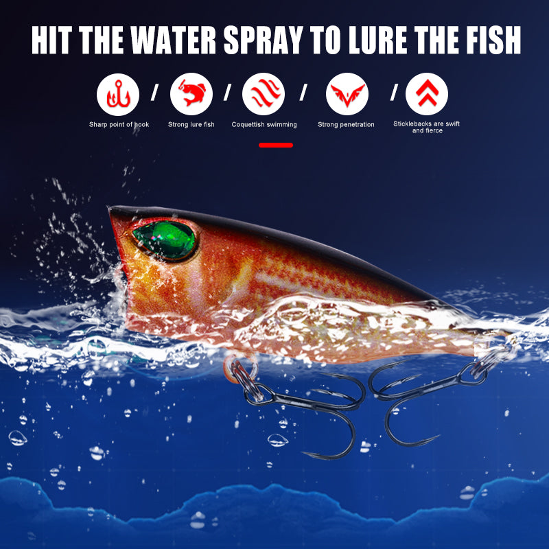 4CM 3.2G Popper Lure 3D Technology Printing