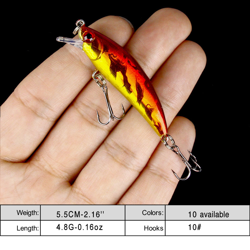 2.16'' 0.16oz Sinking Minnow Short Lip