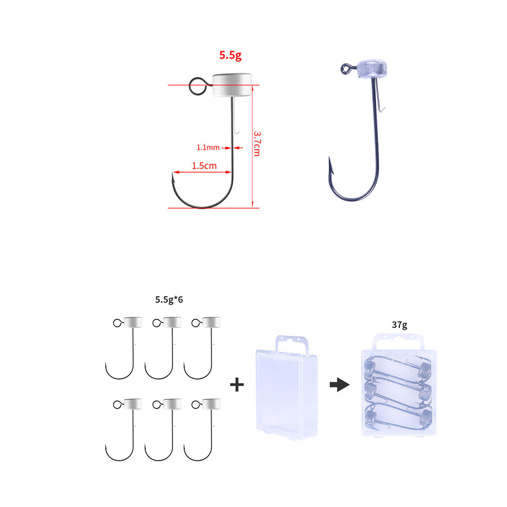 Jig Head with Single Hook