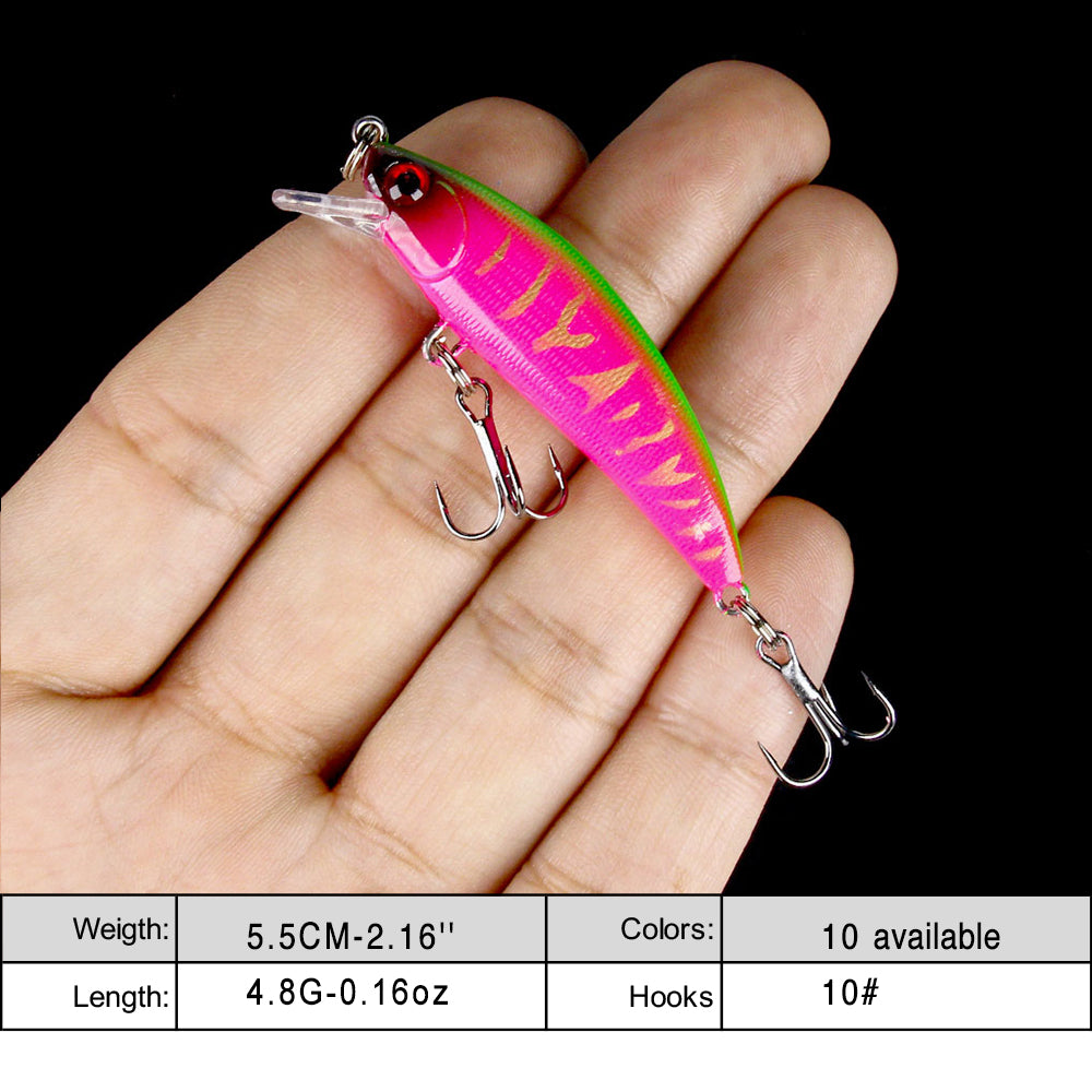 2.16'' 0.16oz Sinking Minnow Short Lip