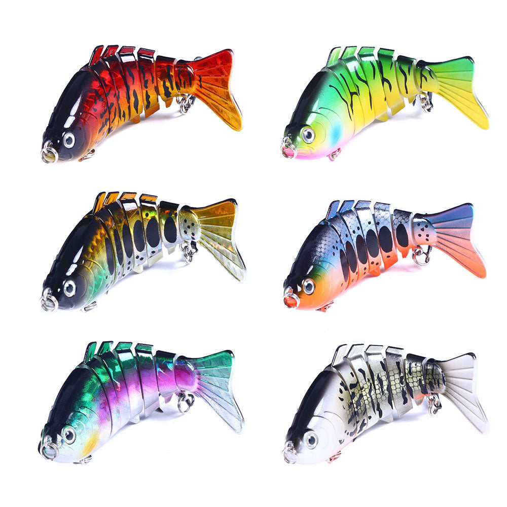 10cm 15.6g 6pcs/set Swimbait 7 Segments Jointed Fishing Lure
