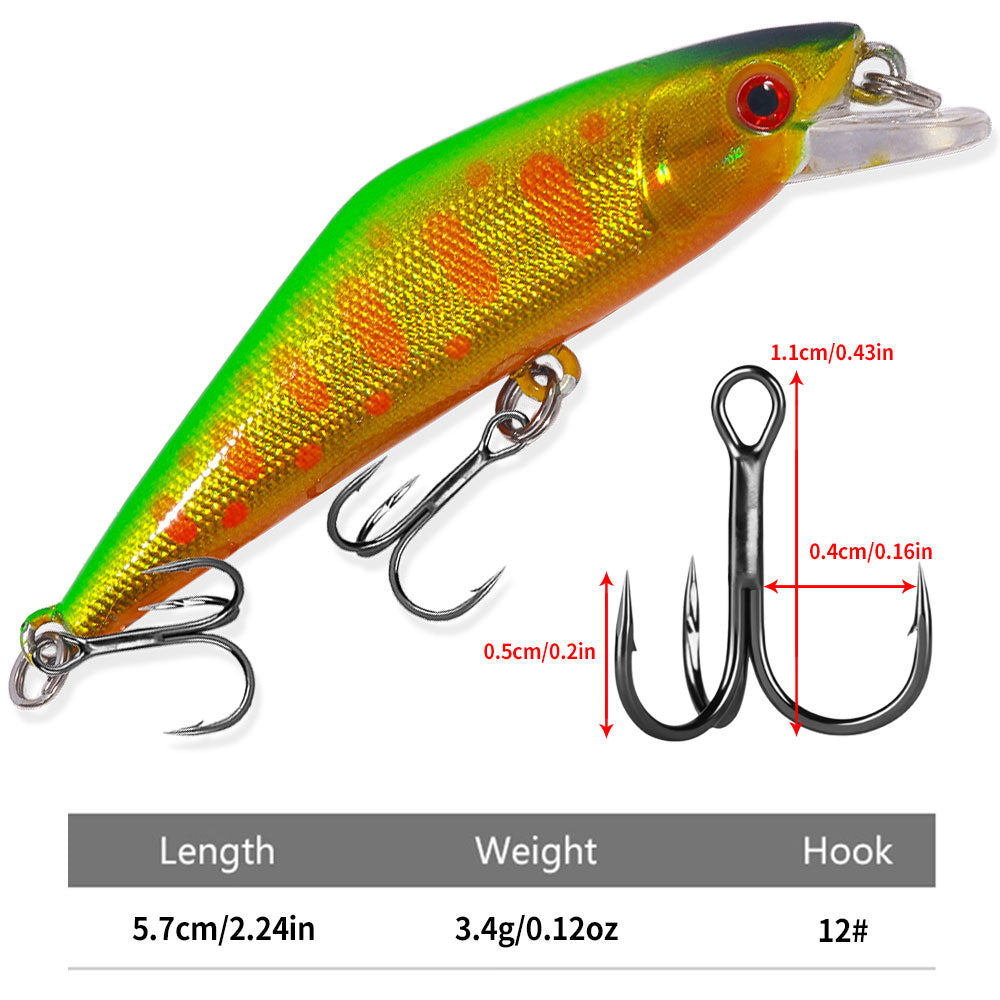 5.7CM 3.4G Long Casting Sinking Minnow