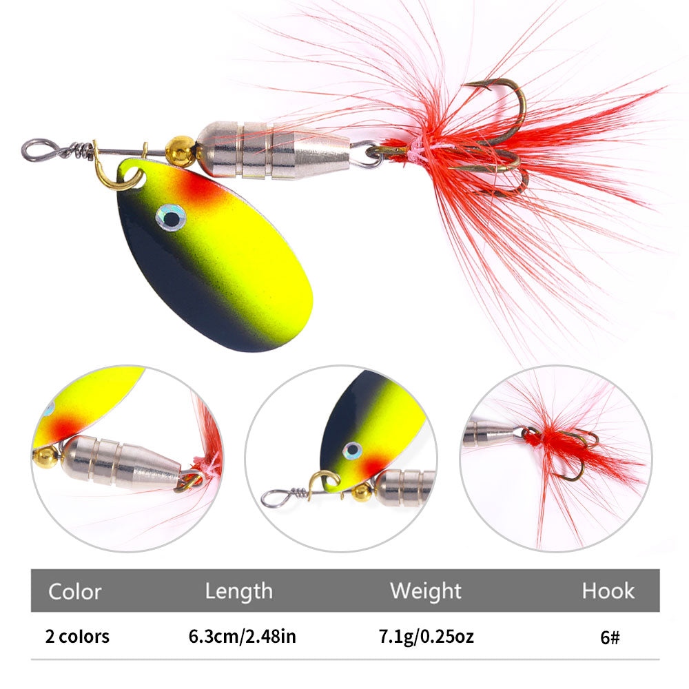 6CM 6.6G Metal Spinner Lure