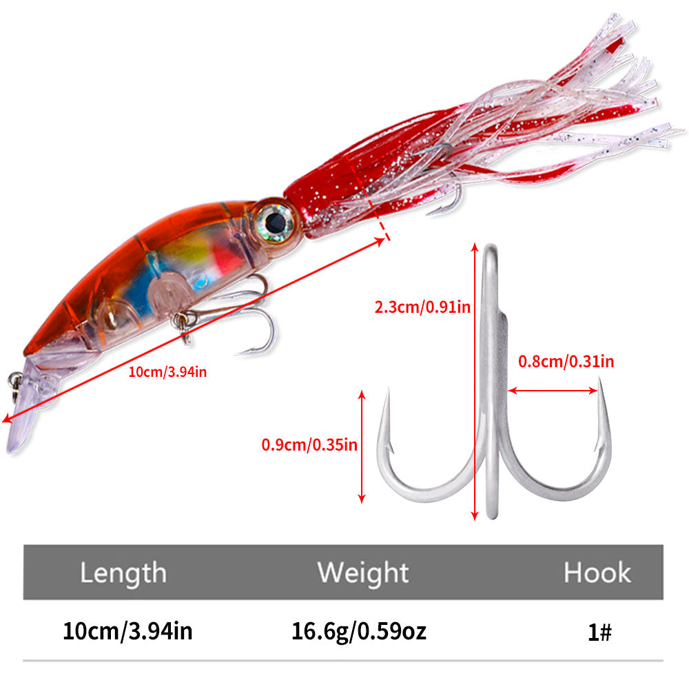4in 4/7oz Squid Lure