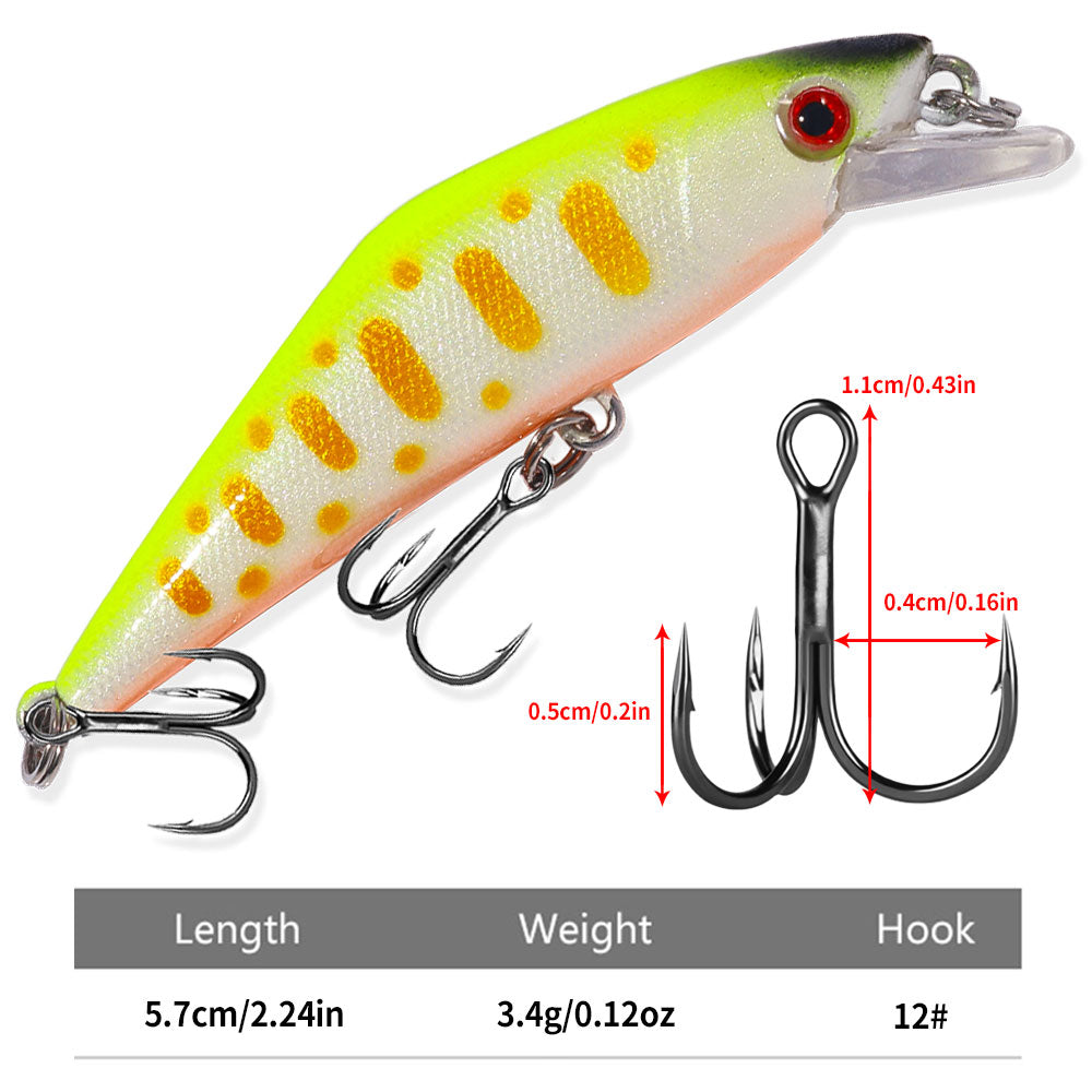5.7CM 3.4G Long Casting Sinking Minnow