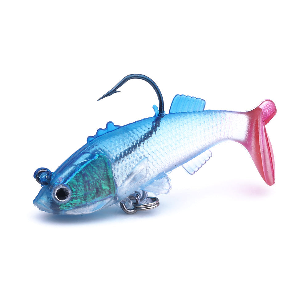 6CM 8G Pre-Rigged Jig Head Soft Swimbait