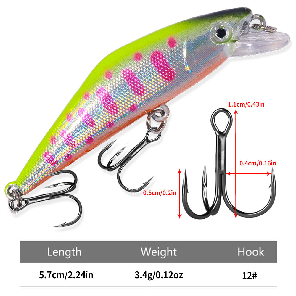 5.7CM 3.4G Long Casting Sinking Minnow