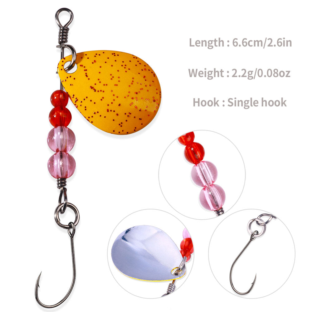 6.6CM 2.2G Metal Spinner Bait Lure