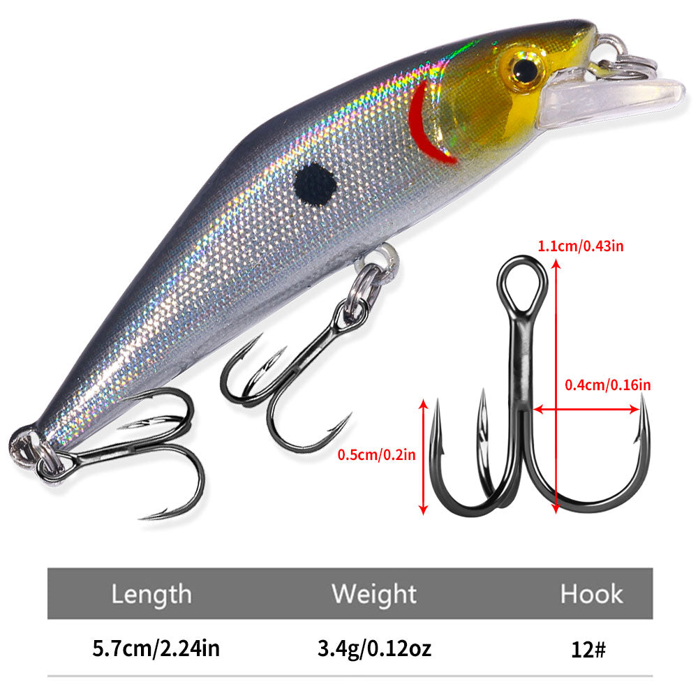 5.7CM 3.4G Long Casting Sinking Minnow