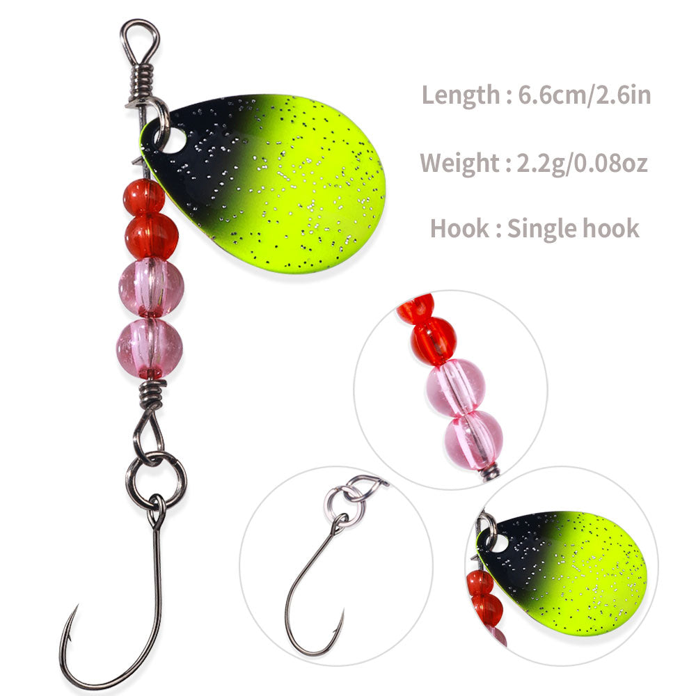 6.6CM 2.2G Metal Spinner Bait Lure