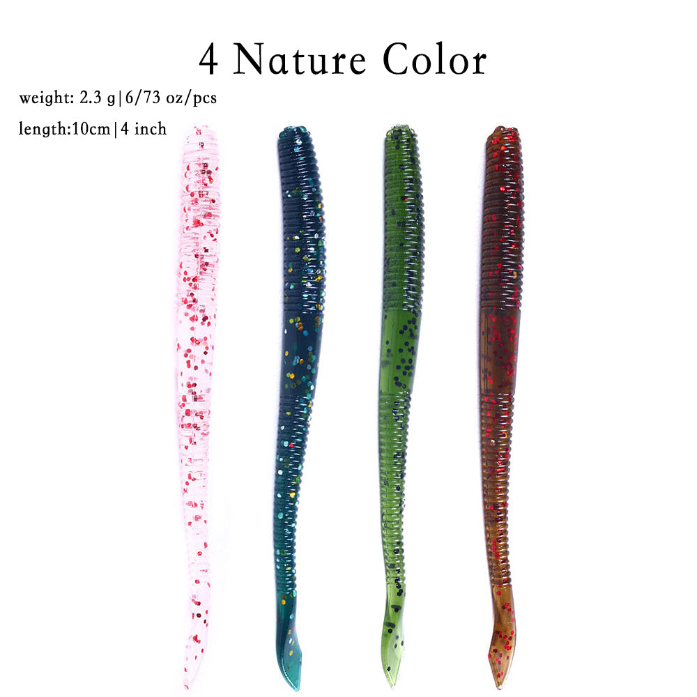 Soft Fishing Lures Rubber Worm Baits