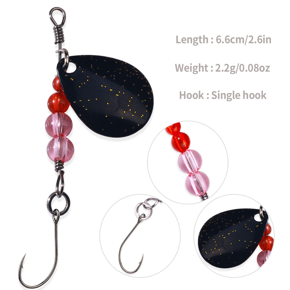 6.6CM 2.2G Metal Spinner Bait Lure