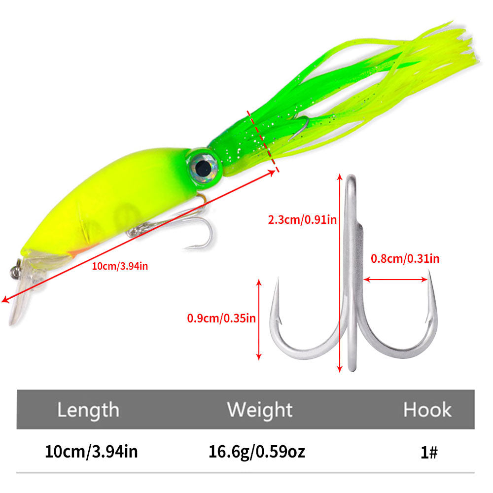 4in 4/7oz Squid Lure