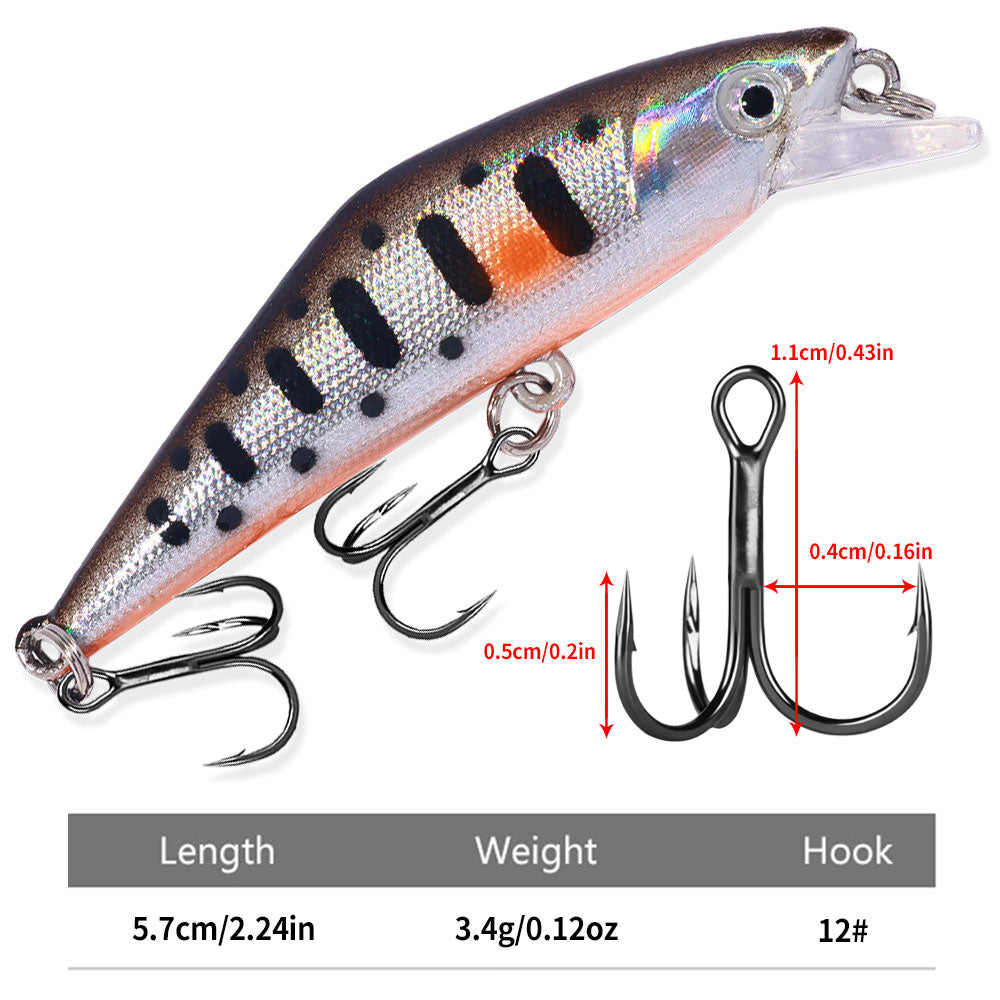 5.7CM 3.4G Long Casting Sinking Minnow