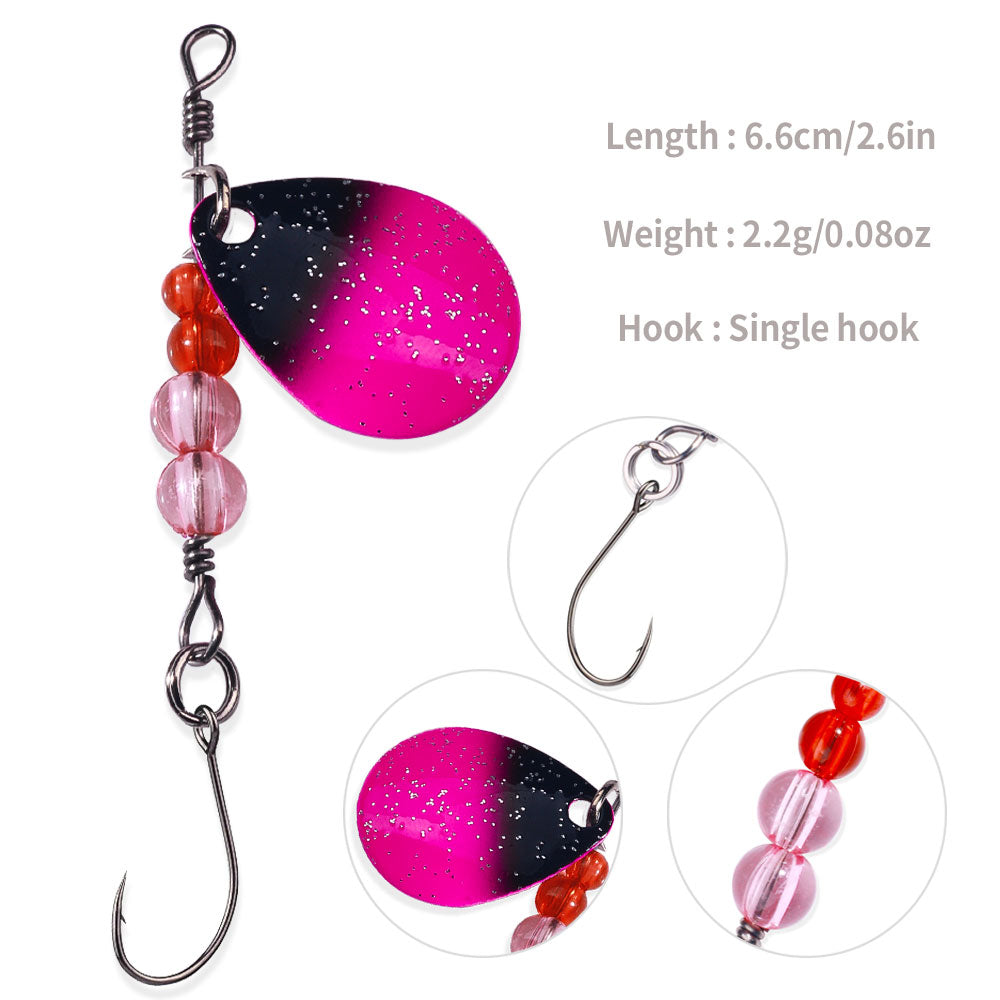 6.6CM 2.2G Metal Spinner Bait Lure