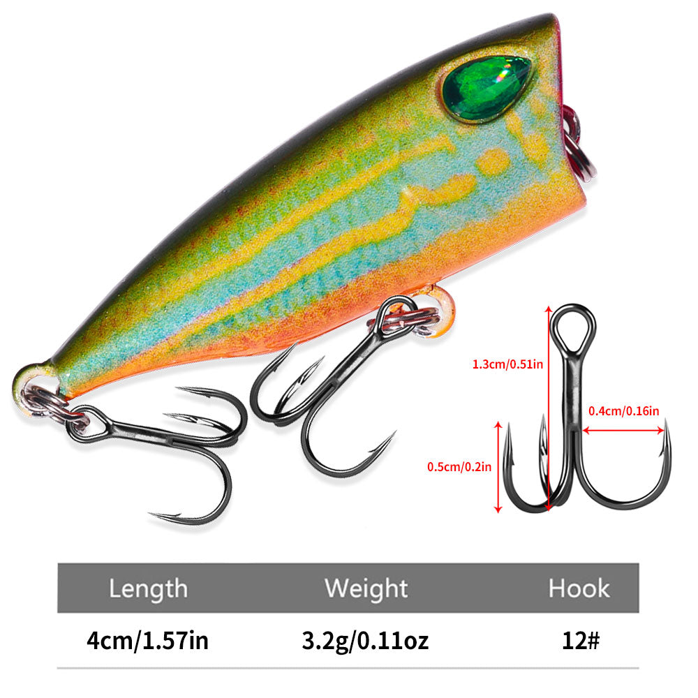 4CM 3.2G Popper Lure 3D Technology Printing