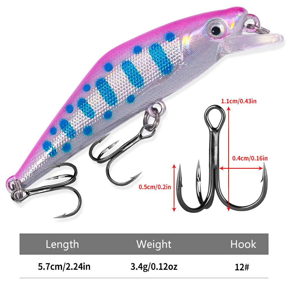 5.7CM 3.4G Long Casting Sinking Minnow