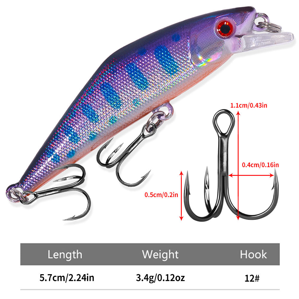 5.7CM 3.4G Long Casting Sinking Minnow
