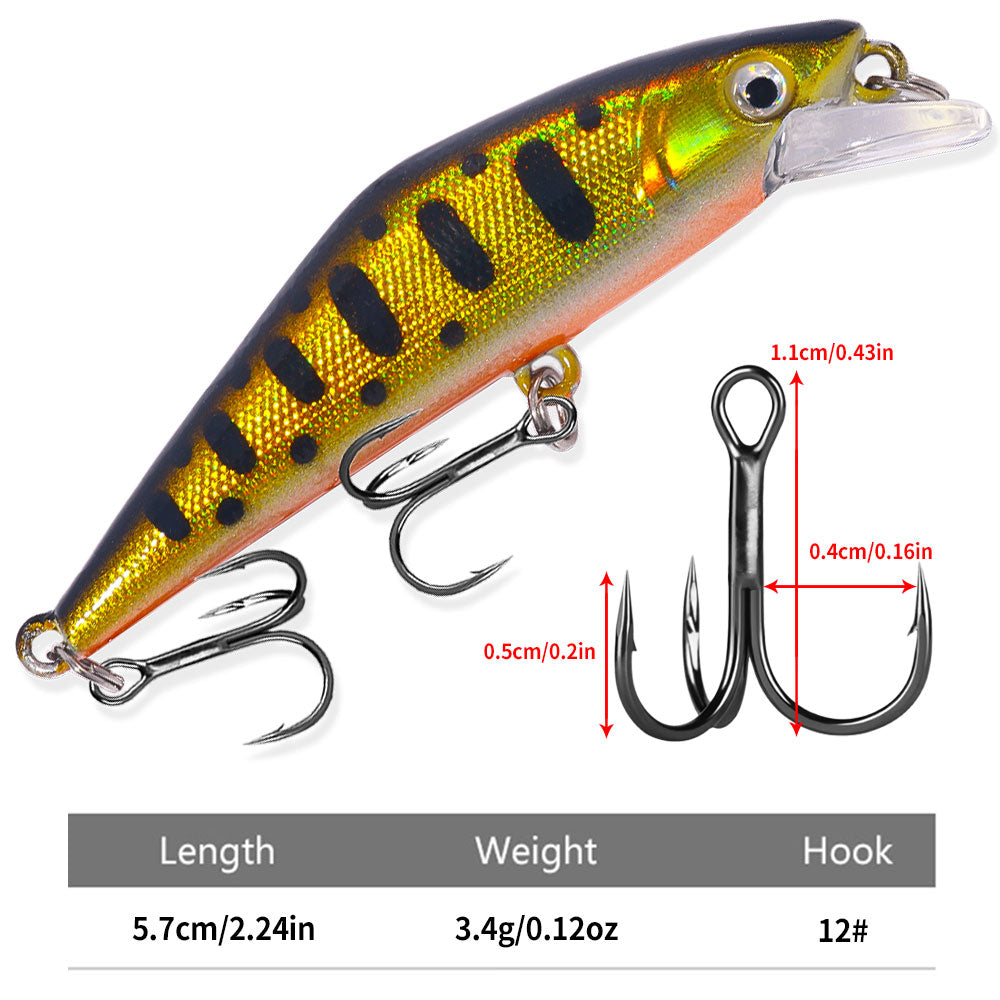 5.7CM 3.4G Long Casting Sinking Minnow