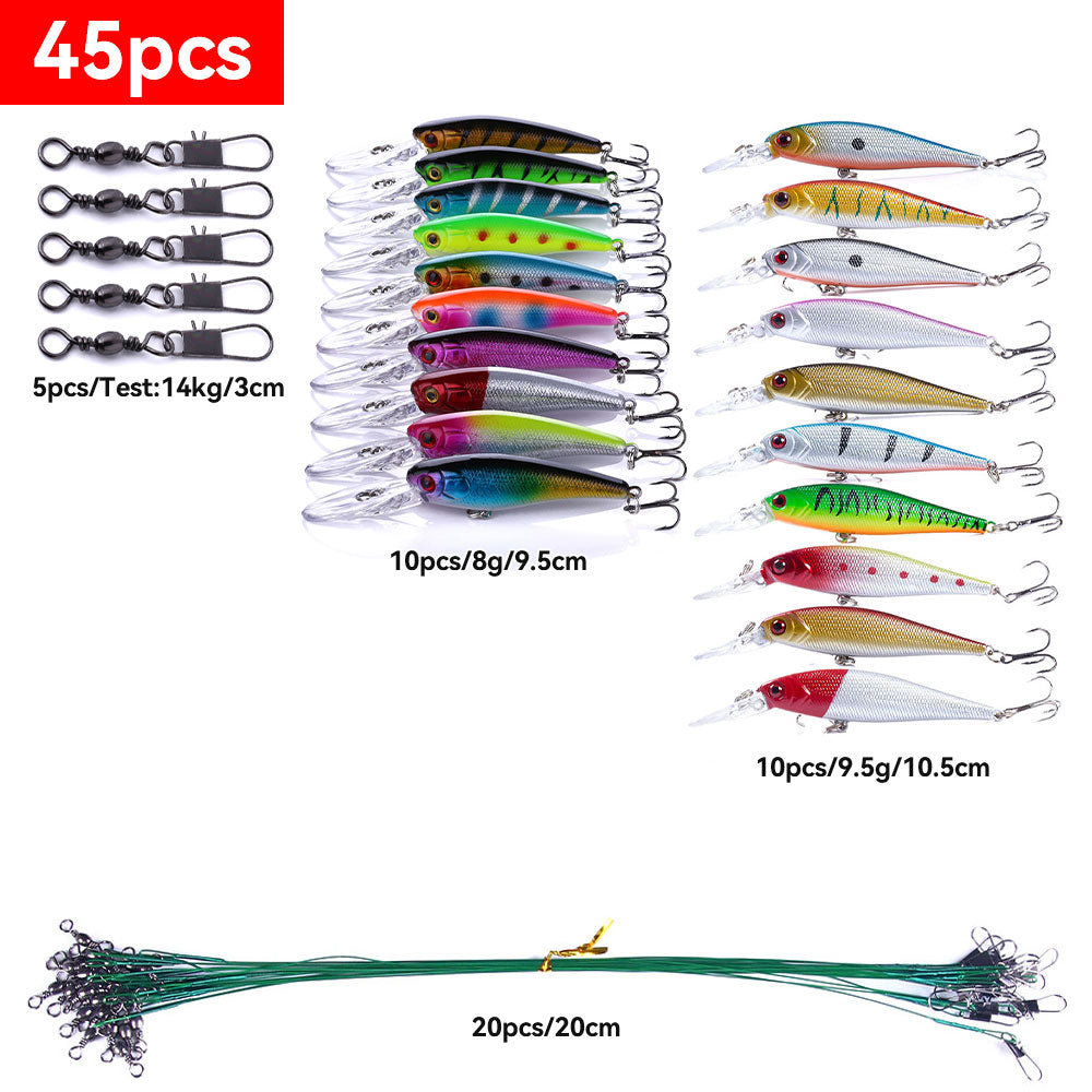 Fishing Lure Sets Minnow Crankbait Spoon Group