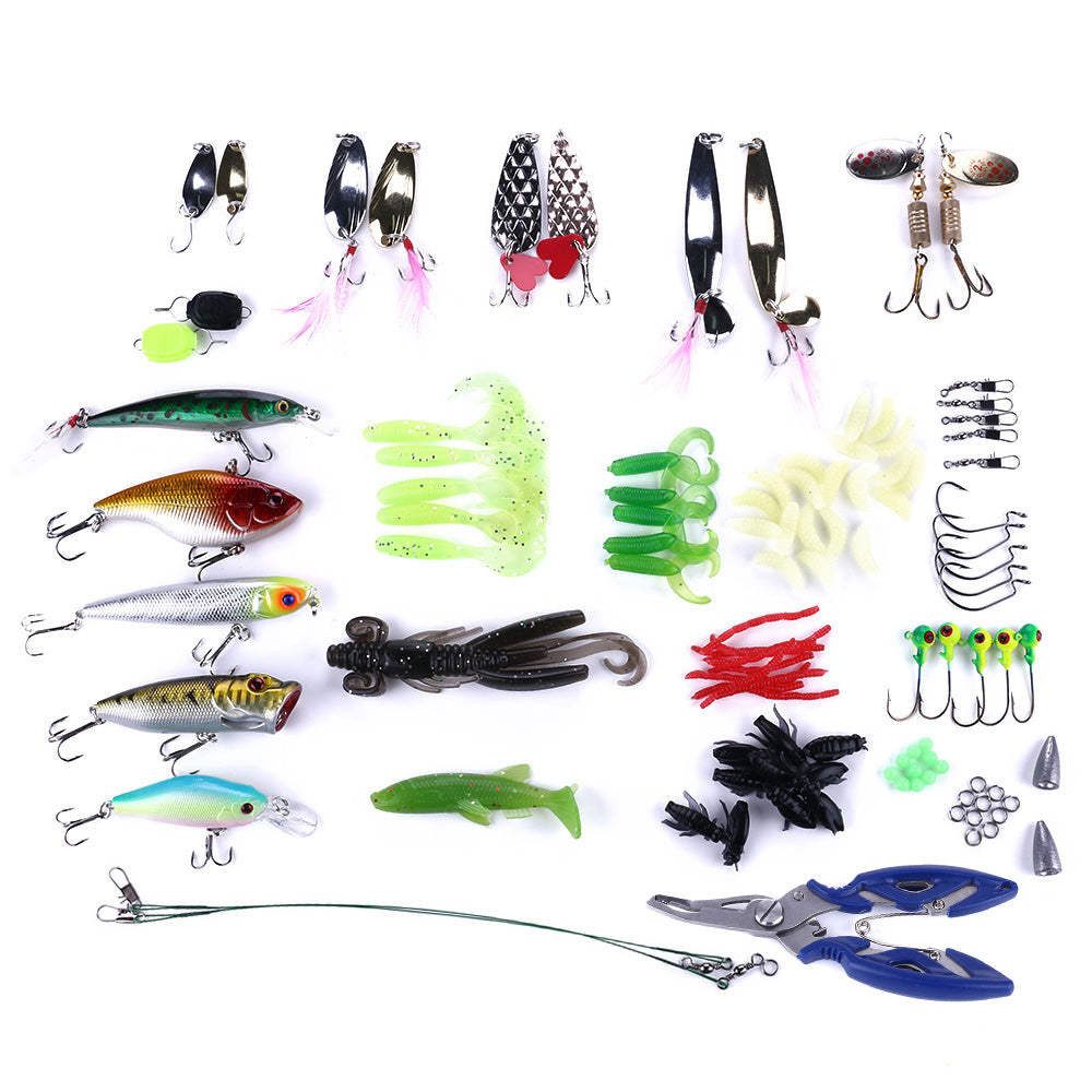 110PCS-Soft-Minnow-Popper-Fishing-Lures-Lead-Head-Jig-Hooks-HENGJIA