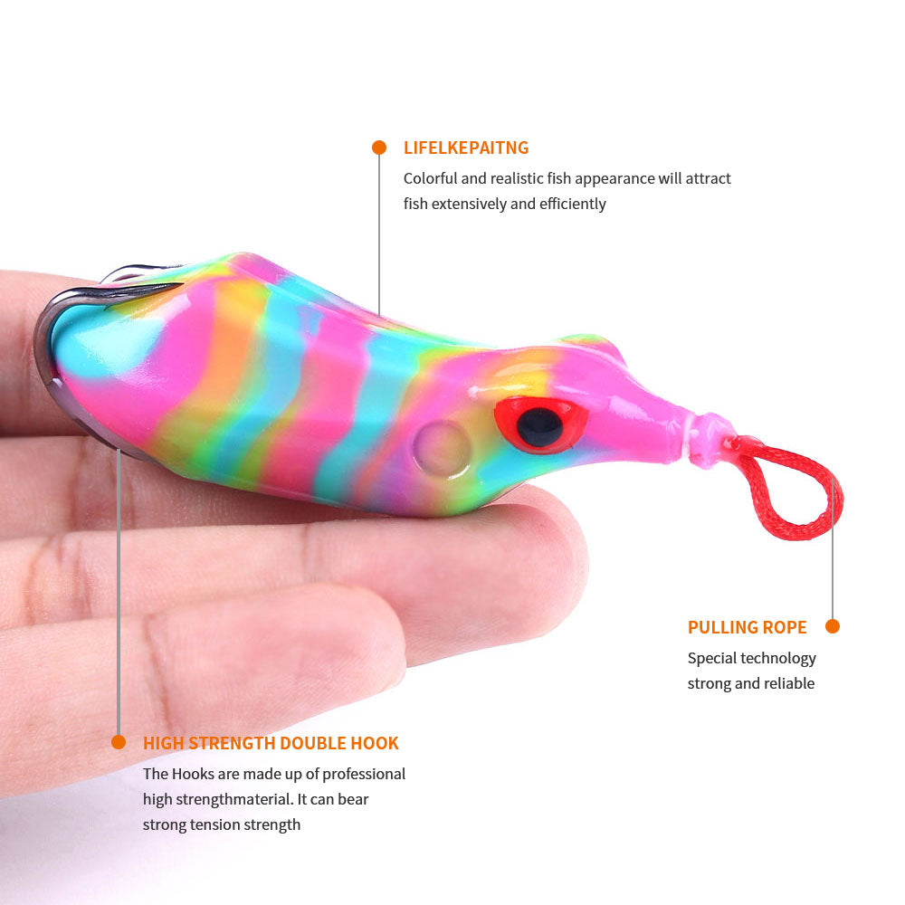 Frog Lure with Spinner Tail