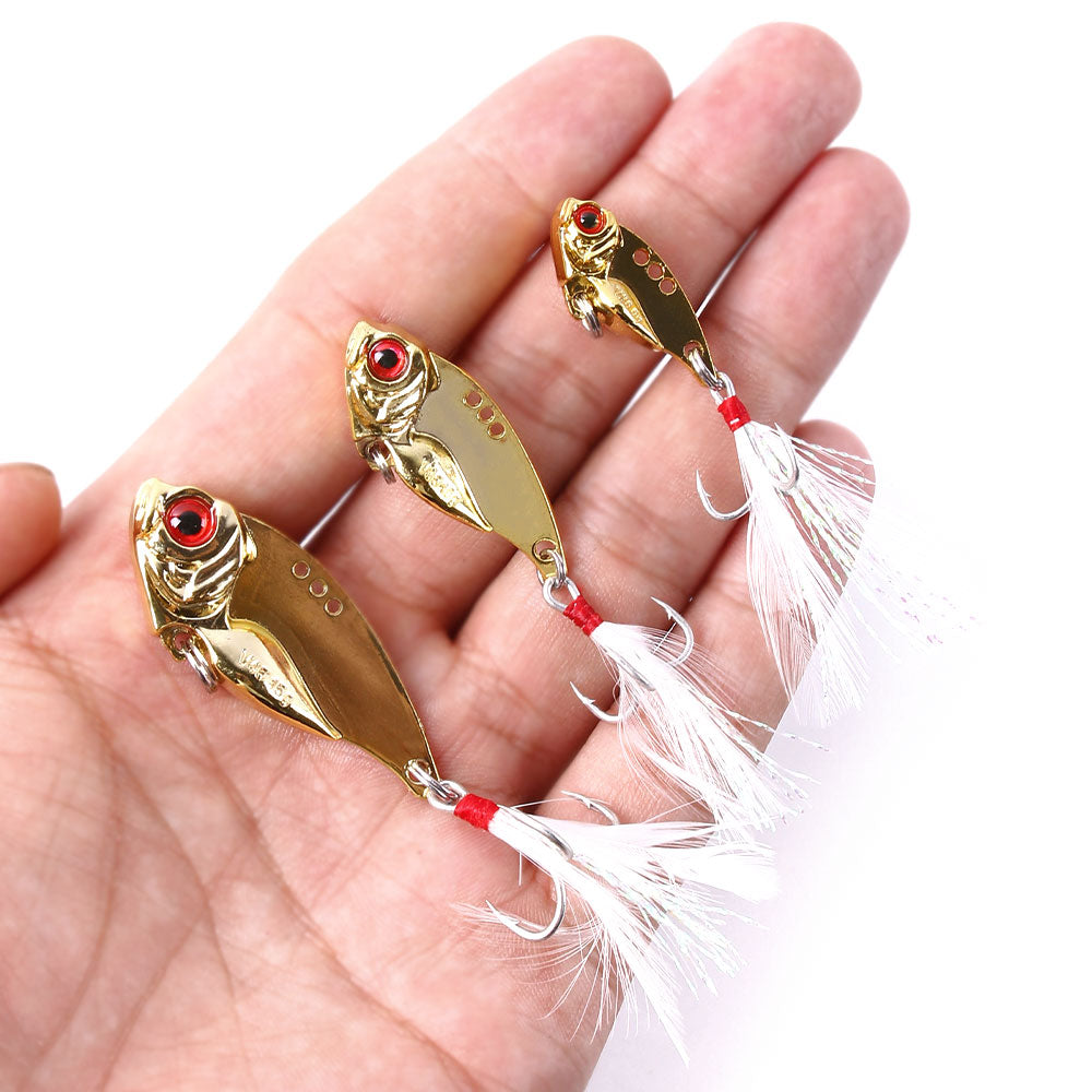 2 3/4in 2/3oz Metal VIB Lure with Feather