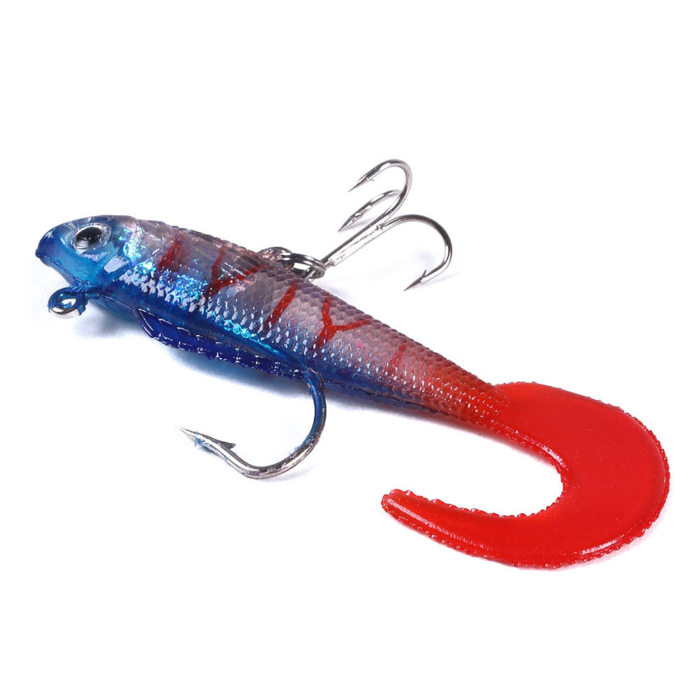 7CM 9G Soft Pre-Rigged Jig Paddle Tail Swimbaits Lure