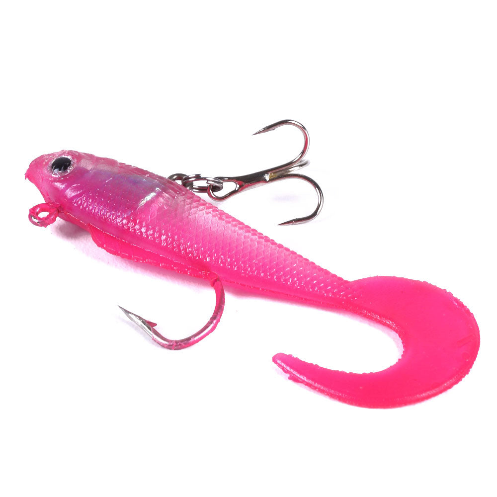 7CM 9G Soft Pre-Rigged Jig Paddle Tail Swimbaits Lure