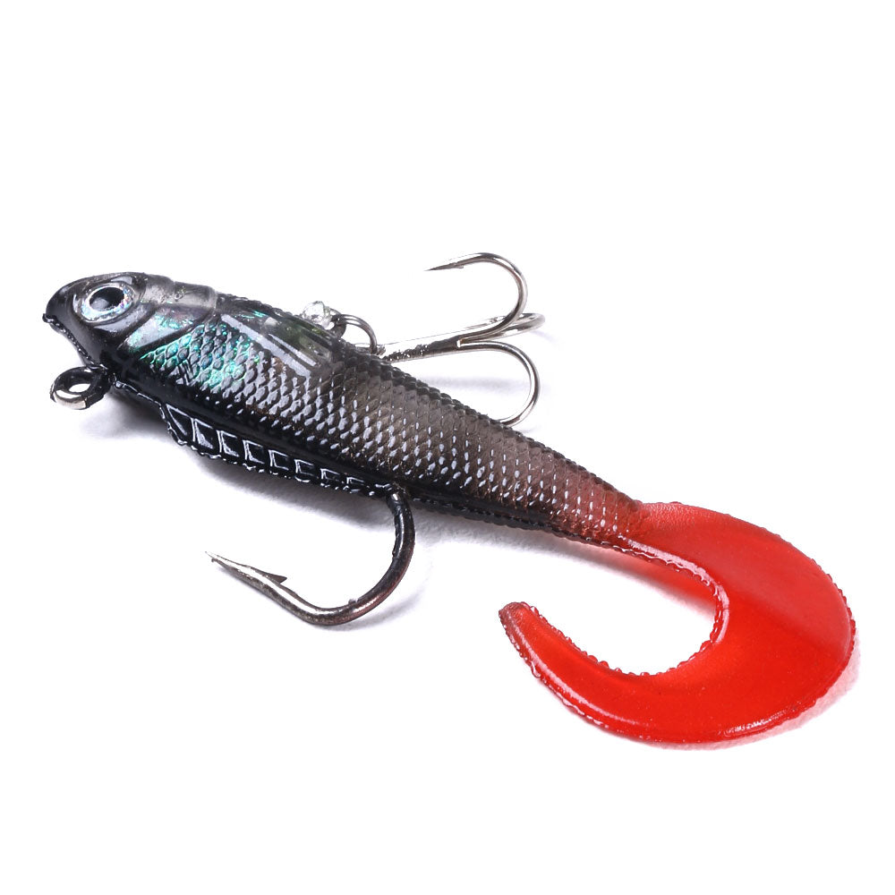 7CM 9G Soft Pre-Rigged Jig Paddle Tail Swimbaits Lure