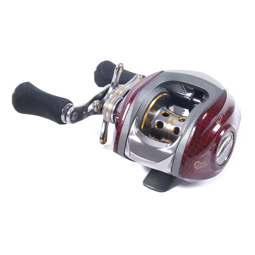17+1BB 6.3:1 High Gear Ratio Baitcasting Reel HJA200