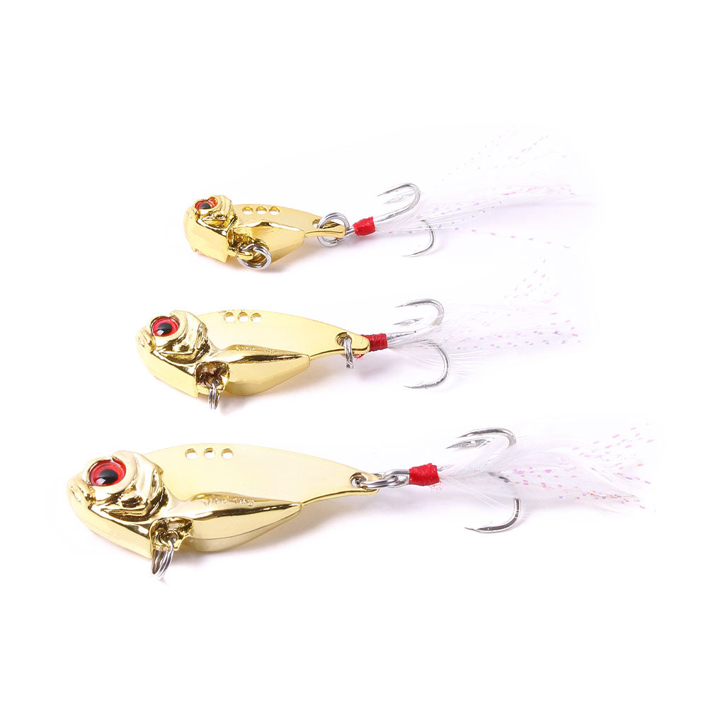 2 3/4in 2/3oz Metal VIB Lure with Feather