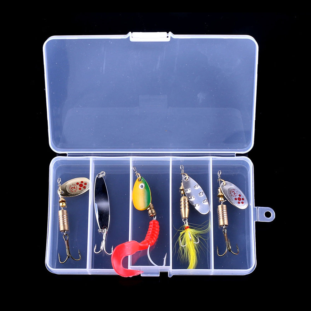 Spinner Fishing Lure Kits Sets for Bass Trout Salmon Hard Metal Lure –  Hengjia fishing gear