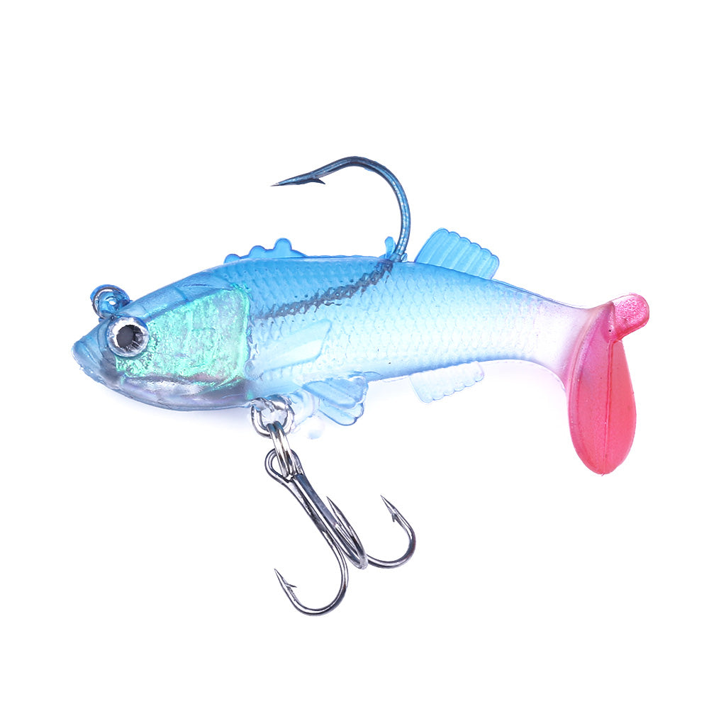 6CM 8G Pre-Rigged Jig Head Soft Swimbait