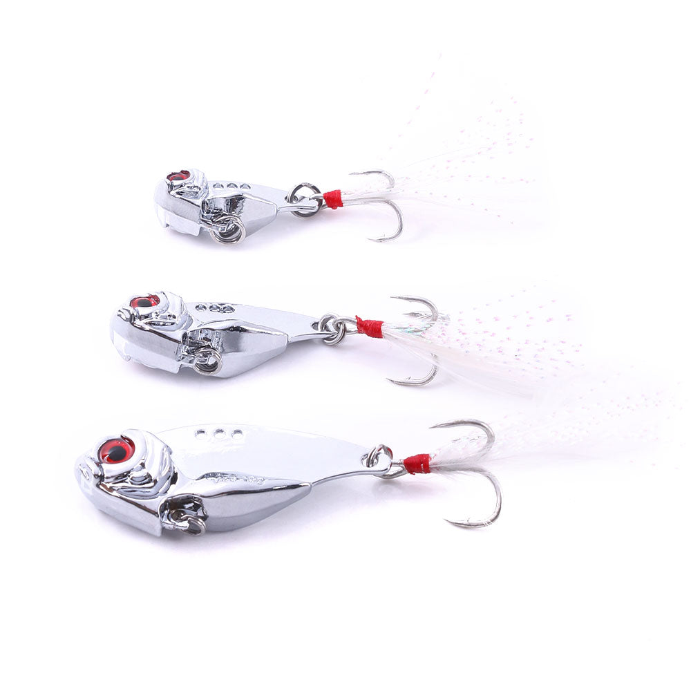 2 3/4in 2/3oz Metal VIB Lure with Feather