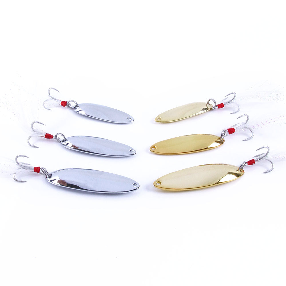 6PCS Leech Metal Spinnerbaits Spoon Lure - HENGJIA FISH – Hengjia fishing  gear