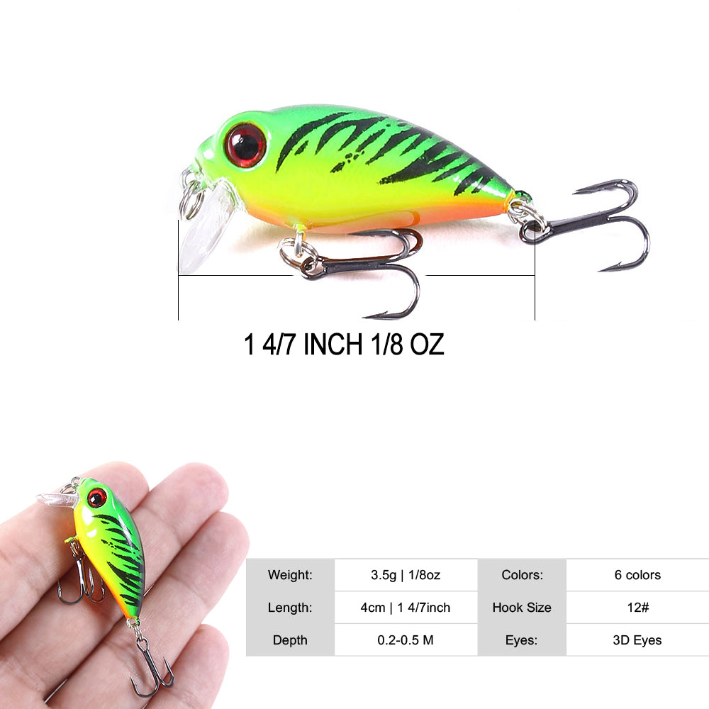 1 4/7in 1/8oz Mini Crankbait Lure