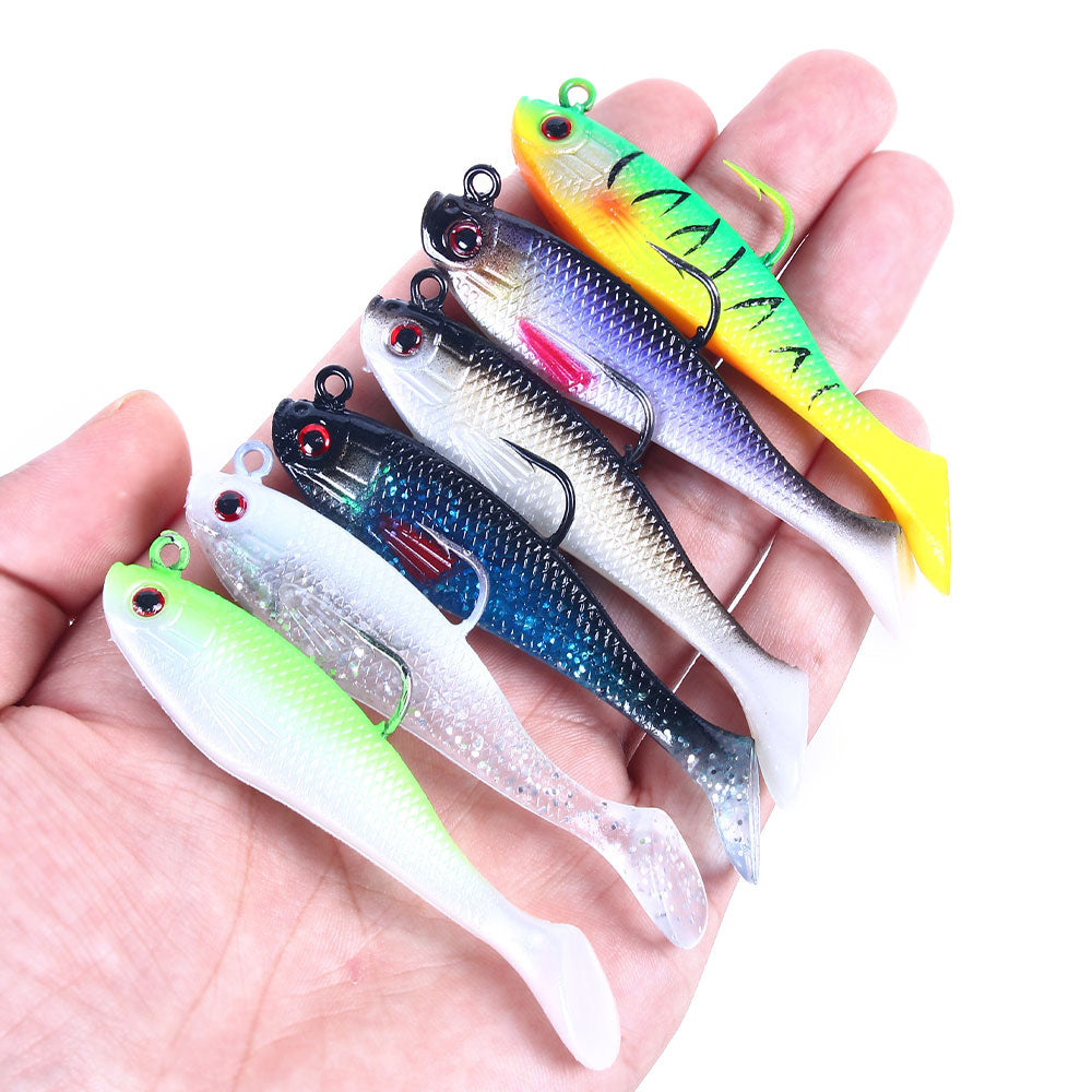 3 1/7in 1/3oz Soft Lure Silicone Lead Fish