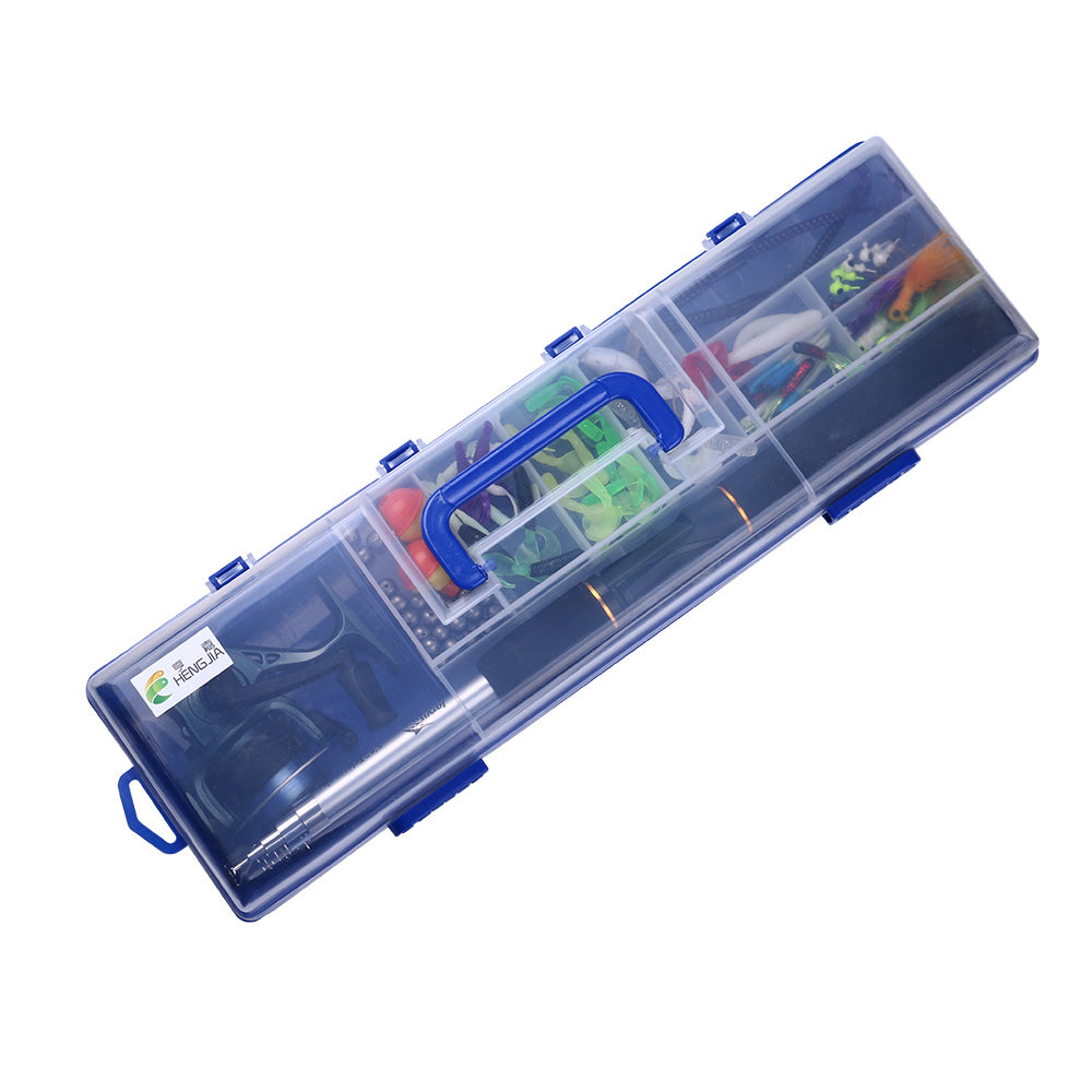 1.8M Spinning Rod and Reel Combo With Lure Fishing Tackles FRL001