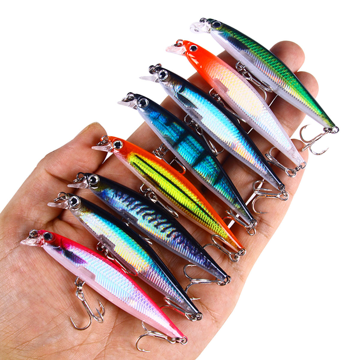 8CM 5.5G Long Casting Hard Minnow Lure Bait with Sharp Hook