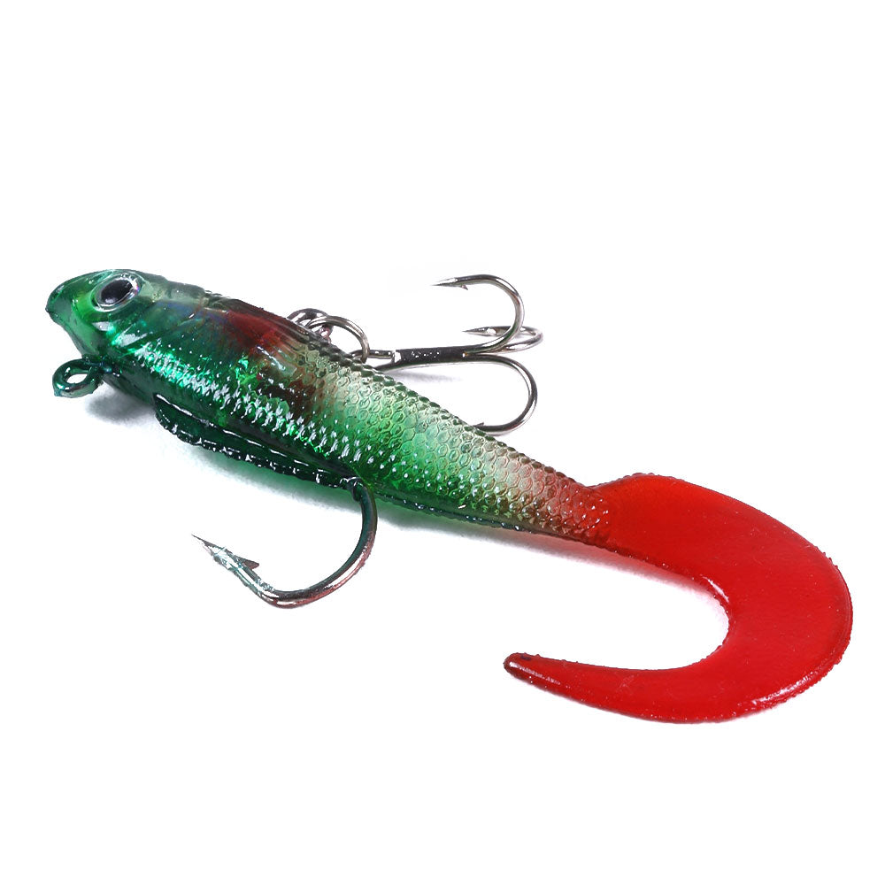 7CM 9G Soft Pre-Rigged Jig Paddle Tail Swimbaits Lure