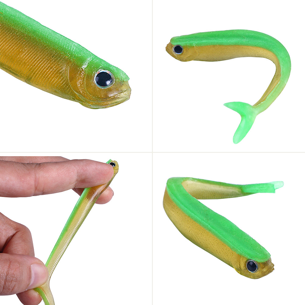3.34'' 0.09oz Soft Silicone Split Tail Lure