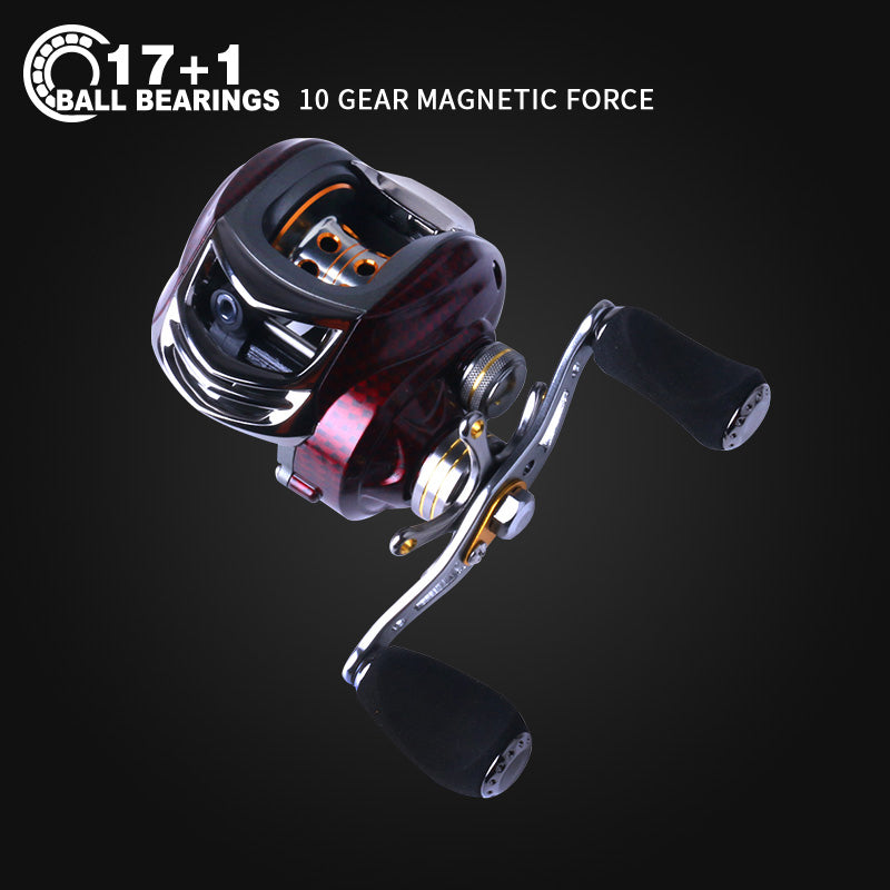 Ratio 6.3:1 Baitcasting Reel Rod Combos Fishing Lure Box Sets